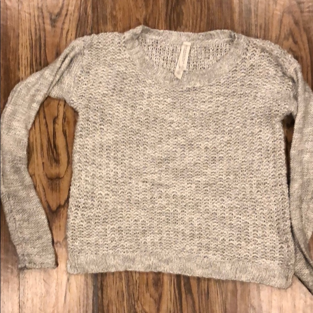 Greyish White knitted Sweater